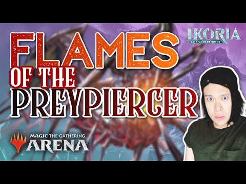 Mono Red Obosh 🕷️ | BRUTAL OTKs With Obosh, The Preypiercer 🦾 | MTG IKO Standard Decks | MTG Arena