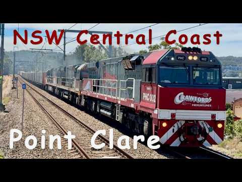 Trains on the NSW Central Coast - Point Clare ( Near Gosford)