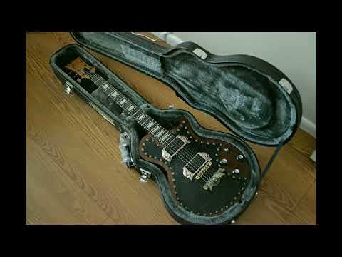 Jim Cat LP Style Black Gator w/Seymour Duncan Mark Holcomb Alpha/Omega Pickups and Upgraded Electronics image 10