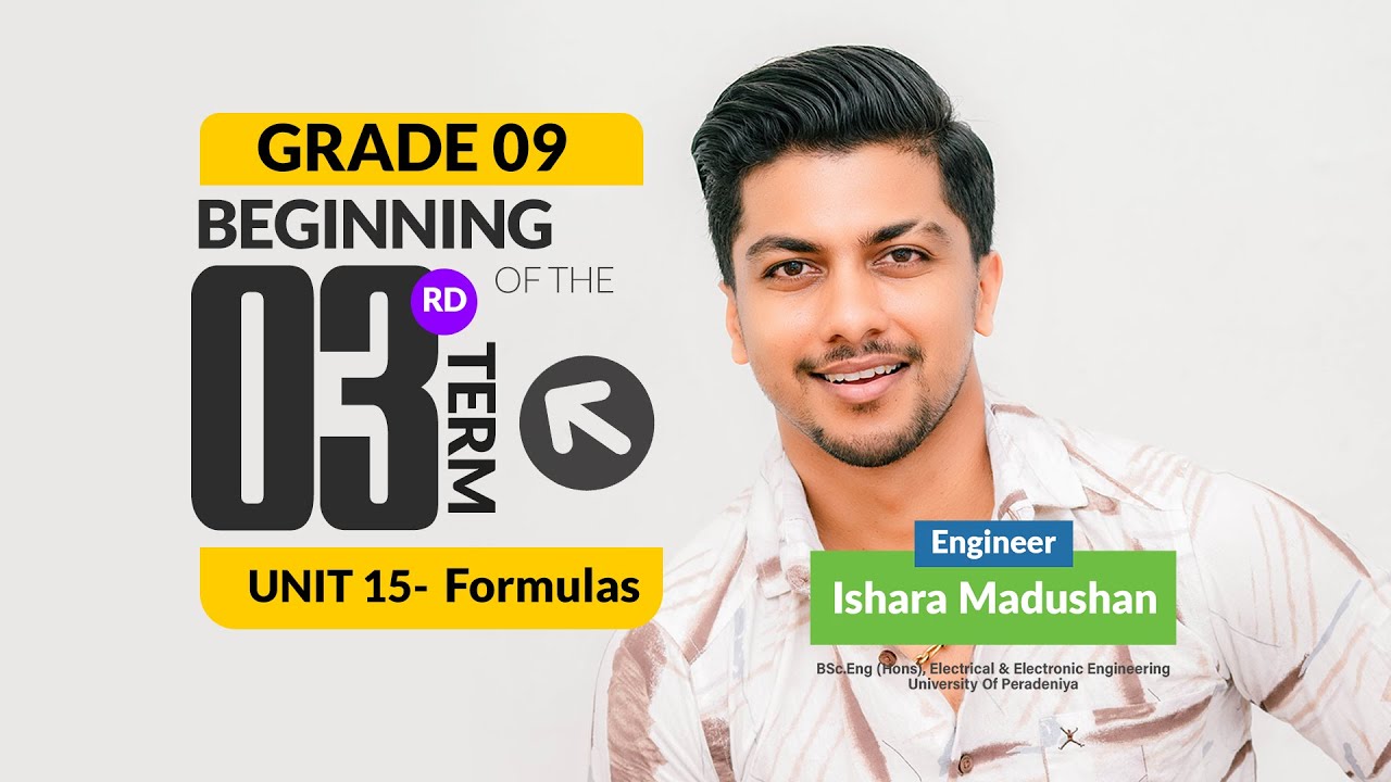 Grade 09 | Unit 15 | Formulas | Day 01 | 2025.8.3