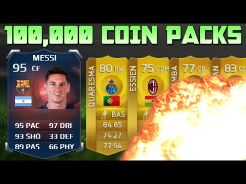 INSANE 100k PACKS | Hunt For MESSI FIFA 15