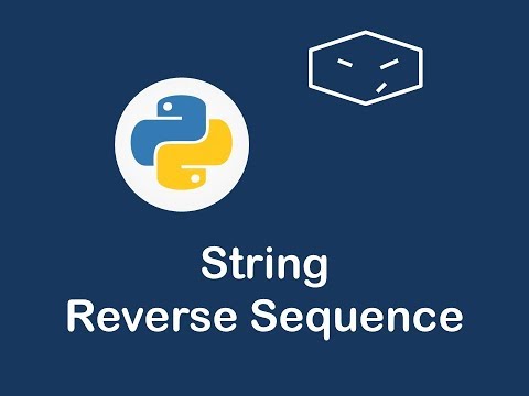reverse string sequence in python 
