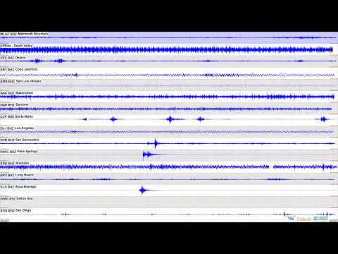 Southern California live seismograms