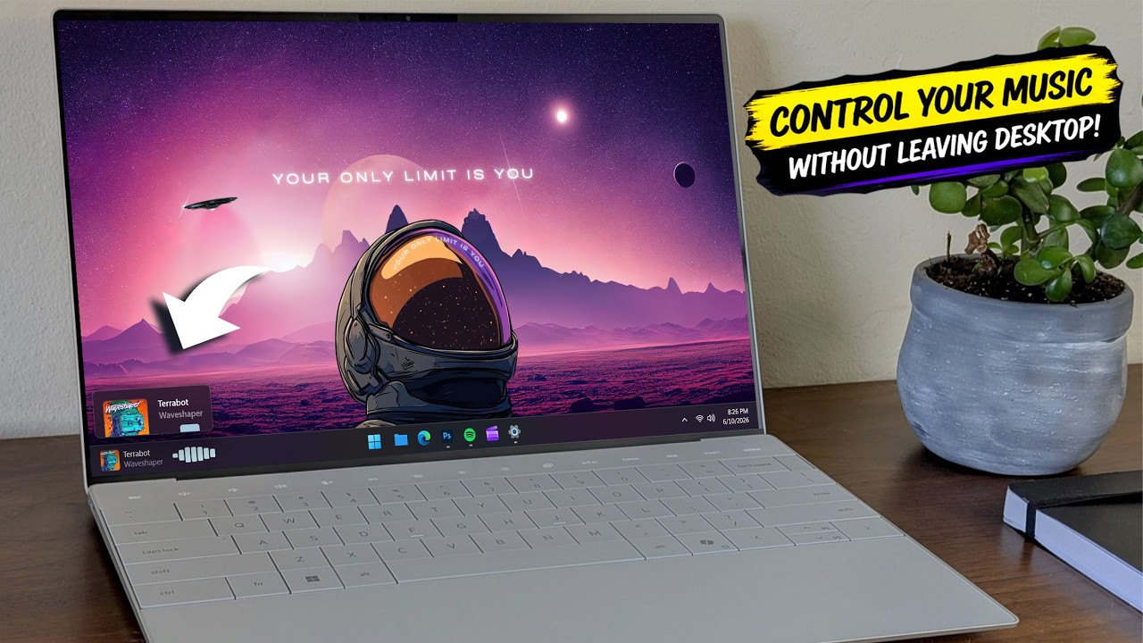 This is The Best Taskbar Music Widget with a Visualizer Ever!