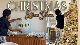 Christmas Decorate With Me 2025 | Luxury Gold Christmas Tree Makeover