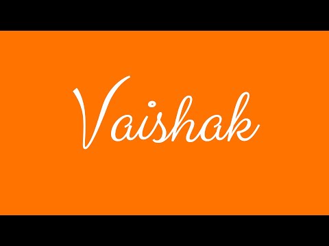 Learn how to Sign the Name Vaishak Stylishly in Cursive Writing