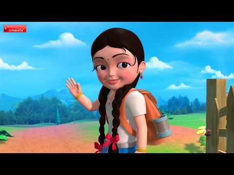 Getting Ready for School | Hindi Rhymes for Children | Infobells