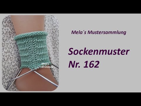 Sockenmuster Nr. 162 - Strickmuster in Runden stricken / Socks knitting pattern
