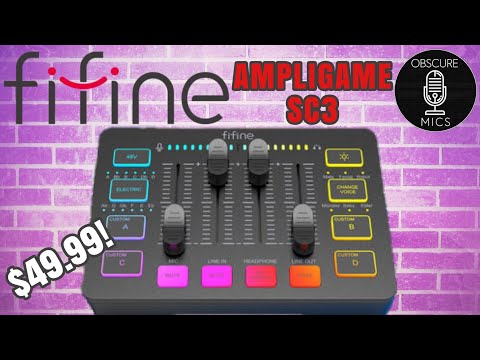 Fifine AmpliGame SC3 Gaming Mixer / Audio Interface - $50 With A Lot To Offer?