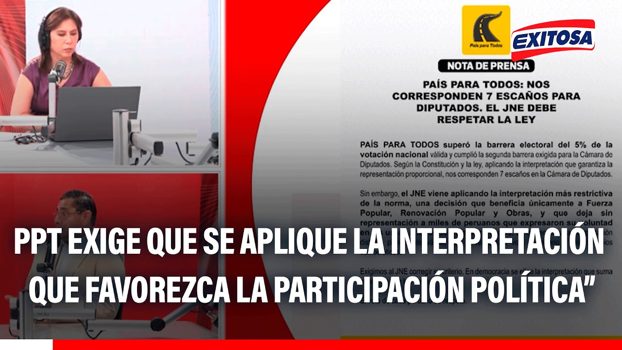 🔴🔵País para Todos reclama por diputados: “JNE debe interpretar la norma más benigna”, según vocero