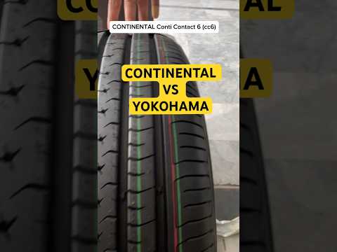 Continental cc6 Vs Yokohama Db Advan Comparison Between Brands #subscribe #almajeedtyre #continental