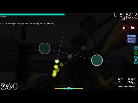 Dustice | Reol - MONSTER [DAVIDED'S EXTRA] +HDDT 100.00% 600pp #1