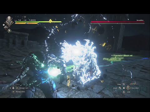 unbreakable defense | defeating Benedikta with epic precision blocks - ps5 no damage
