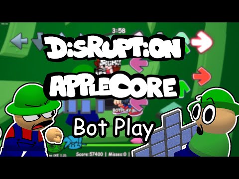 Disruption and AppleCore Bot Play [FNF Vs. Dave and Bambi: Golden Apple Edition]