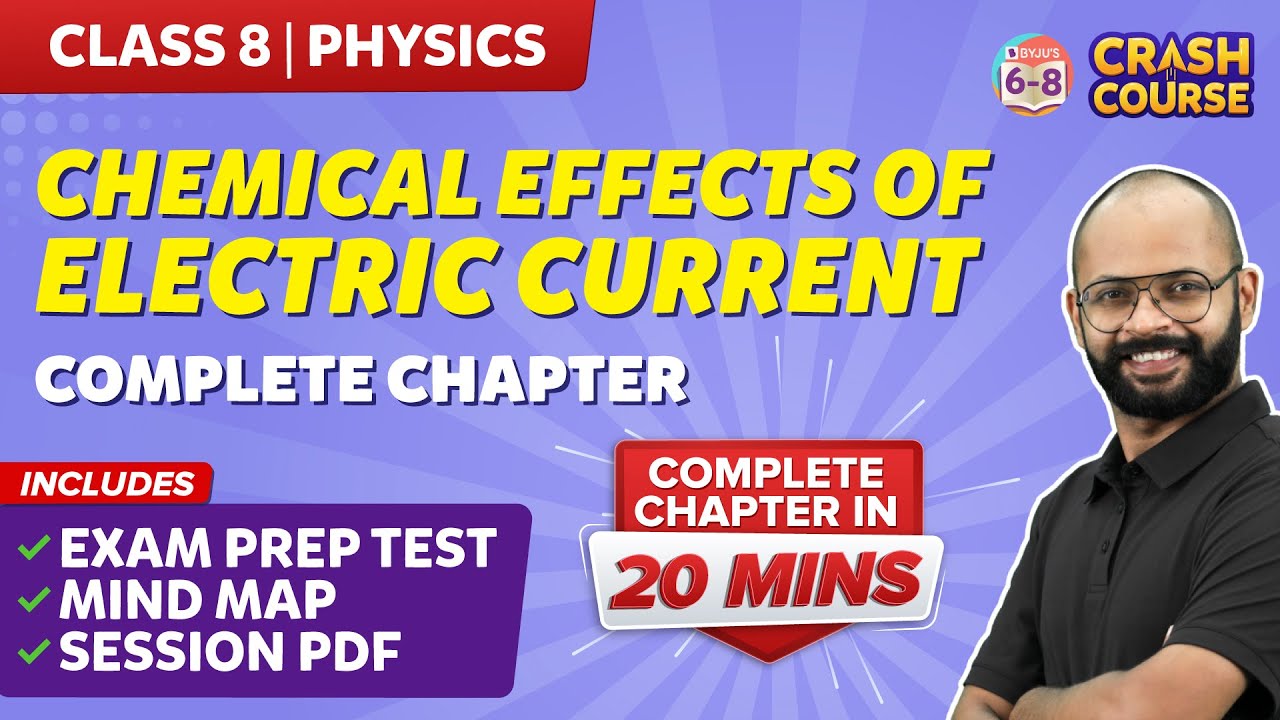 Chemical Effects of Electric Current- Complete Chapter | Mindmap with Explanation | Class 8