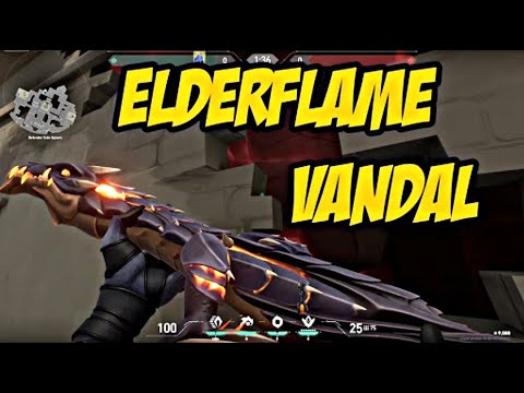 Elderflame Vandal skin hands-on | Valorant | Raze gameplay | Elderflame Dragon set