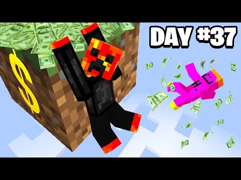 I Survived 100 Days on 1 MONEY BLOCK (vs Camman18)
