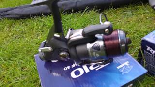 Катушка безынерционная okuma trio baitfeeder 30