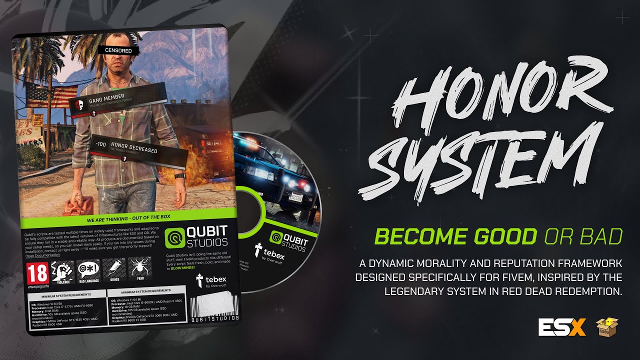 [ESX/QB] 💎 Qubit’s Honor System thumbnail 2