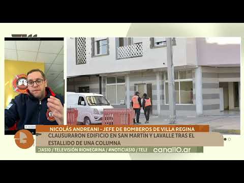 Villa Regina: clausuraron de manera preventiva un edificio tras el estallido de una columna
