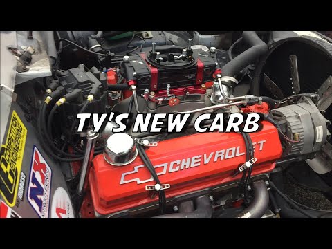 The 81 Monte (355 sbc )gets it’s new quick fuel 750 cfm brawler carb..