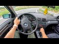 2001 BMW 3 E46 2 0 150HP POV Test Drive 1277 Joe Black