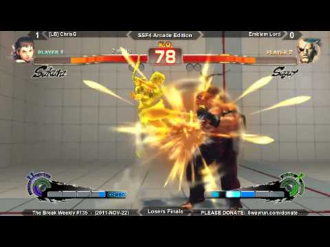 The Break Weekly #135 - SSF4ae LF - [LB] ChrisG VS Emblem Lord