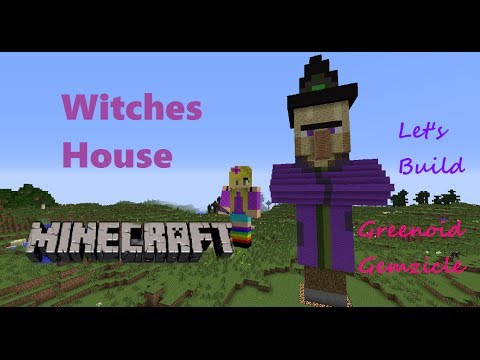 Minecraft WITCH HOUSE Statue / Scale Model / Let's Build