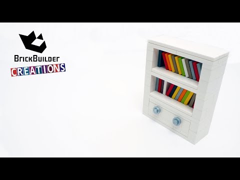 LEGO MOC BOOKSHELF | 85pcs | Brick Builder Creations