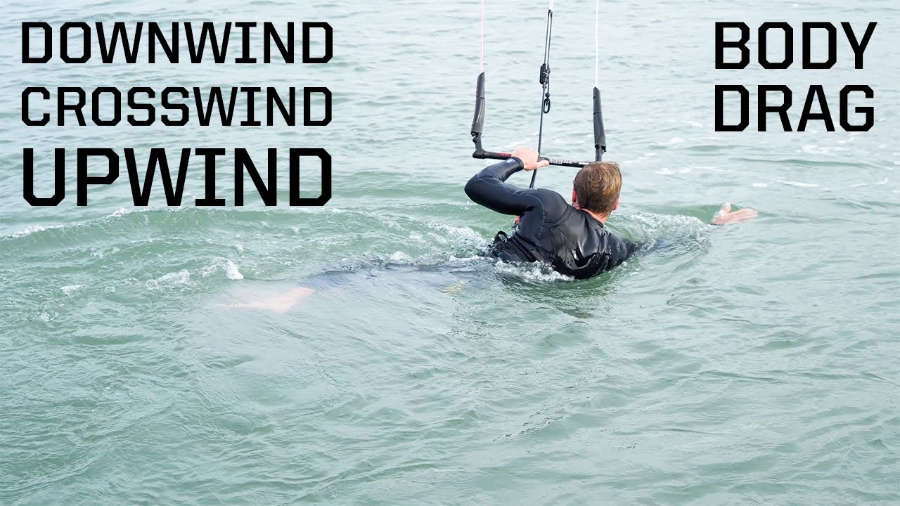 How to body drag kitesurfing
