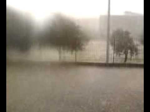 PIOGGIA  E GRANDINE   PRESSO SINERGY MOSORROFA-