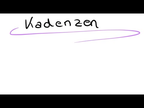 Kadenzen einfach erklärt