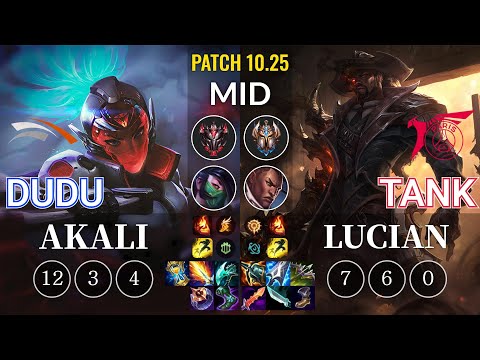 HLE DuDu Akali vs TLN Tank Lucian Mid - KR Patch 10.25