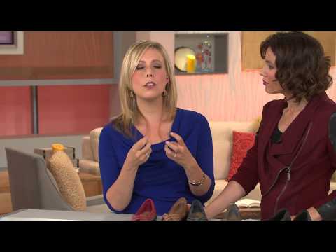 Clarks Bendables Leather Slip-on Shoes - Ashland Spin with Sandra Bennett