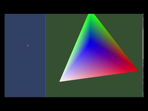 Hello Triangle!  using pyOpenGL.