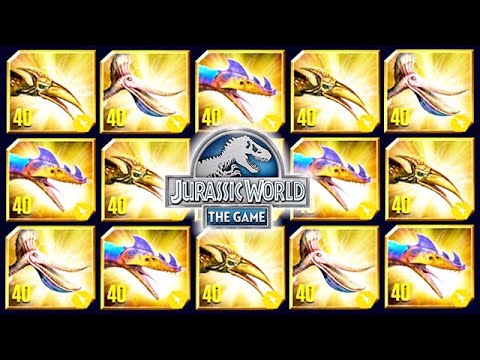 ALL MAX LEVEL 40 VIP PTEROSAURS UNLOCKED (JURASSIC WORLD)