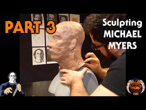 Michael Myers Sculpture Timelapse Documentary - Halloween  (PART 3/31)