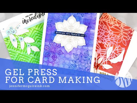 How To Use a Gel Press + MANY Cards