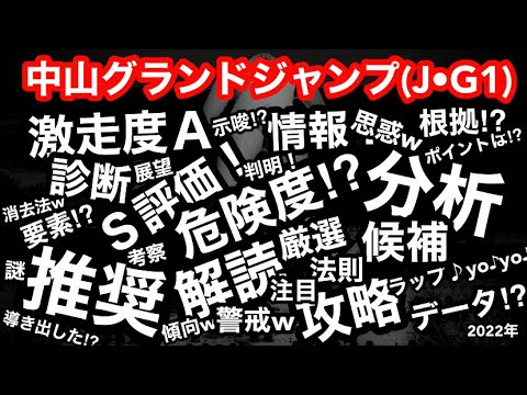 では､特別に中山グランドジャンプ(J•G1)を教えてやる｡(*^_^*) 2022