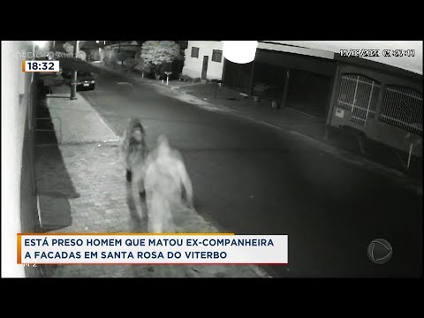 Homem é preso após perseguir e matar a ex a facadas em Santa Rosa de Viterbo