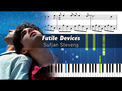 Sufjan Stevens - Futile Devices - Piano Tutorial with Sheet Music