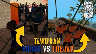 TAWURAN VIKING PERSIB VS THE JAK  GTA San Andreas 
