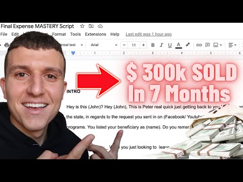 My EXACT $30k Per Month Final Expense Telesales Script Revealed