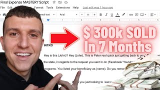 My EXACT $30k Per Month Final Expense Telesales Script Revealed