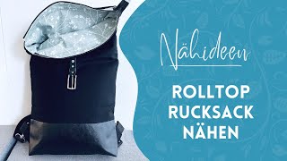 Rolltop Rucksack selber nähen