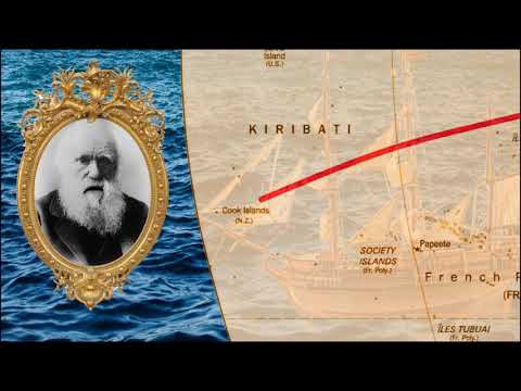 Animated route Charles Darwin took on the HMS Beagle (With description)