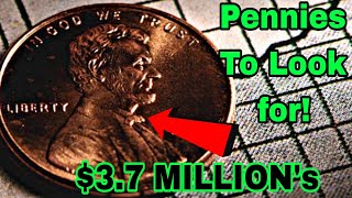 TOP 5 MOST VALUABLE PENNIES TO LOOK FOR! COINS WORTH MONEY.