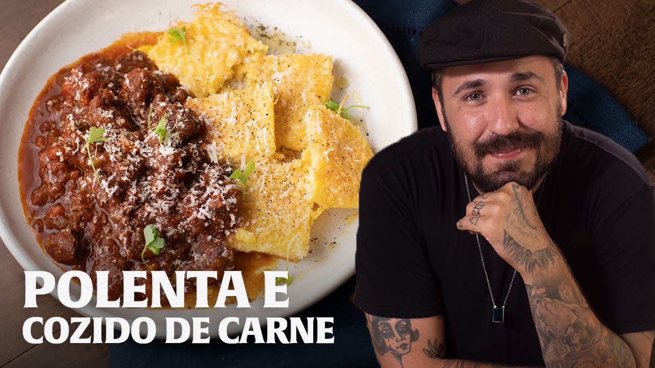 COZIDO DE CARNE COM POLENTA GRATINADA!