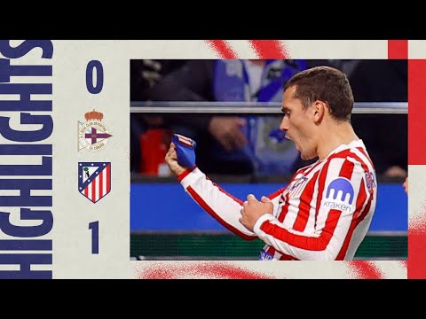 Deportivo 0-1 Atlético de Madrid | ⚽ Golazo de falta de Griezmann | RESUMEN, Copa del Rey