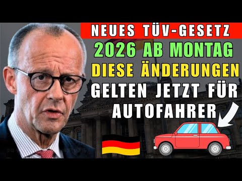 Neues TÜV-Gesetz 2026 ab Montag: Diese Änderungen gelten jetzt für Autofahrer